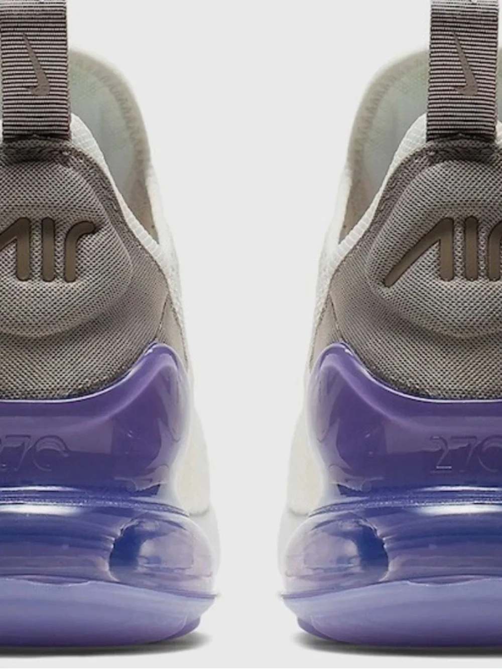 Nike Air Max 270 Women's Athletic Shoes Sail Pumice Space Purple